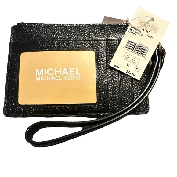 MICHAEL Michael Kors Handbags - Michael Kors Jet Set Small Coin Purse/Wristlet Card Holder NWT